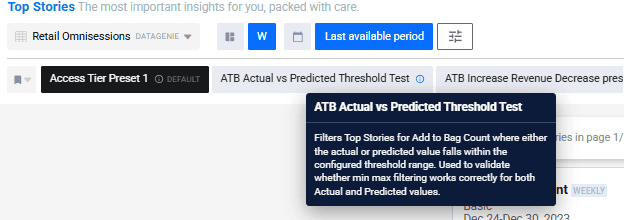 Filter Preset descriptions