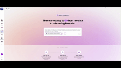 Uploading a data sample to GO