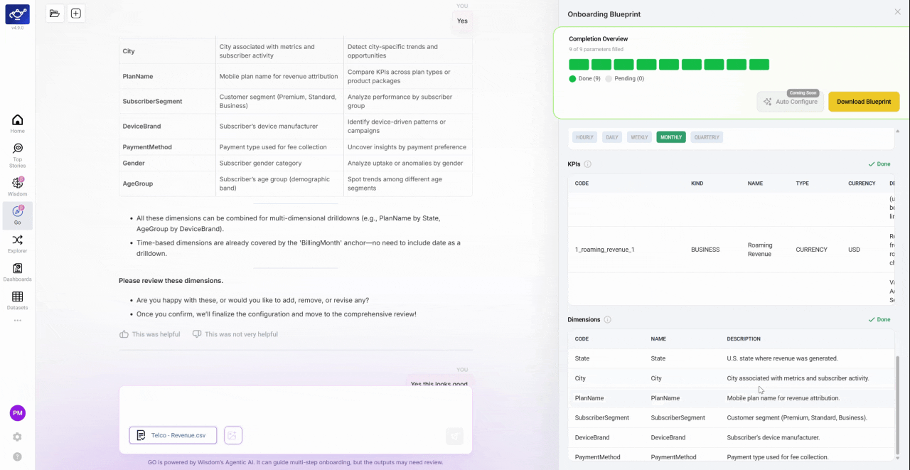 Clicking Download Blueprint in the upper right to export the finalized configuration